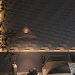 Гипсовая 3D Панель FIN варинант исполнения - 1 | Loft Concept в Твери