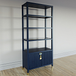 Стеллаж со стеклянными полками Elsa Dreams Blue варинант исполнения - 1 | Loft Concept в Твери