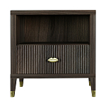 Прикроватная тумбочка с полкой Elsa Dreams Walnut  варинант исполнения - 6 | Loft Concept в Твери