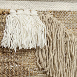 Панно из шерсти и хлопка с узором Beige Calista Cascade варинант исполнения - 3 | Loft Concept в Твери