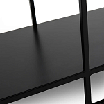 Ступенчатый стеллаж Menzie Steps Metal Rack Black варинант исполнения - 4 | Loft Concept в Твери