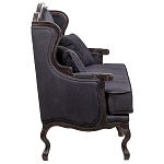 Диван двухместный George Grand Seating black velour варинант исполнения - 2 | Loft Concept в Твери