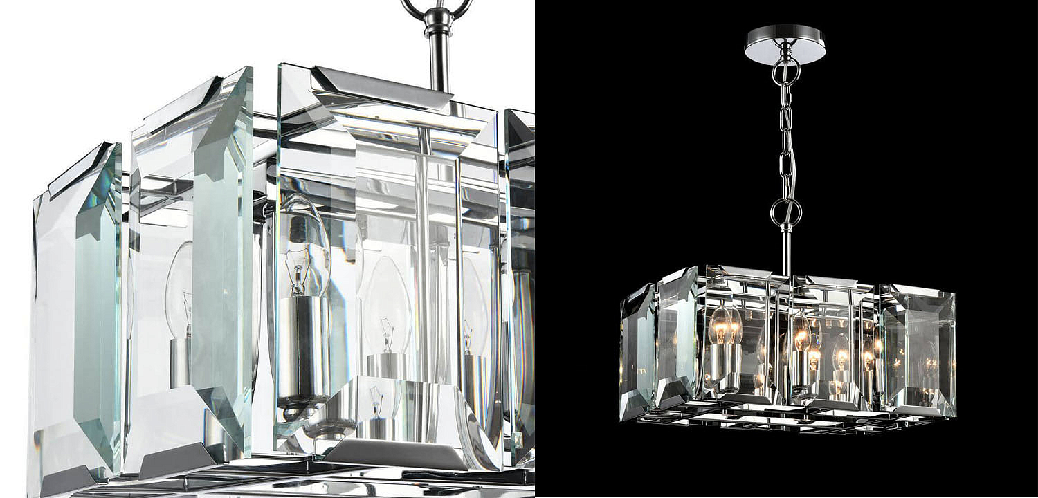 Люстра Harlow Crystal Square Chandelier chrome 6 Люстра Harlow Crystal Square Chandelier chrome 6 - Loft-Concept в Твери