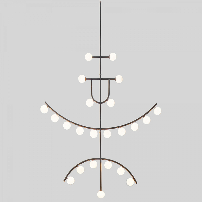 Люстра Fritz Hansen Chahdelier Черный Белый в Твери | Loft Concept 