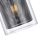 Подвесной светильник с сетчатым металлическим плафоном цилиндрической формы черный Metal Mesh варинант исполнения - 4 | Loft Concept в Твери