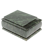 Шкатулка с зеркалом из натурального камня змеевик Stone Casket варинант исполнения - 5 | Loft Concept в Твери