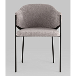 Стул Brace букле серый варинант исполнения - 4 | Loft Concept в Твери