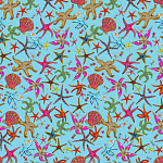 Stiletto Sideboard Blue nautical print варинант исполнения - 1 | Loft Concept в Твери