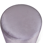 Пуф фиолетовый велюр на золотом металлическом основании Golden Belt варинант исполнения - 2 | Loft Concept в Твери