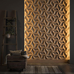 Гипсовая 3D панель с принтографией PM-46 варинант исполнения - 2 | Loft Concept в Твери