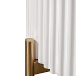 Тумбочка белая круглая с мраморной столешницей Thoroughbass варинант исполнения - 3 | Loft Concept в Твери