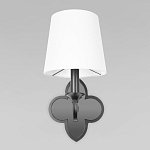 Бра с белым текстильным абажуром и фигурным основанием с зеркальной вставкой Vitorino варинант исполнения - 12 | Loft Concept в Твери