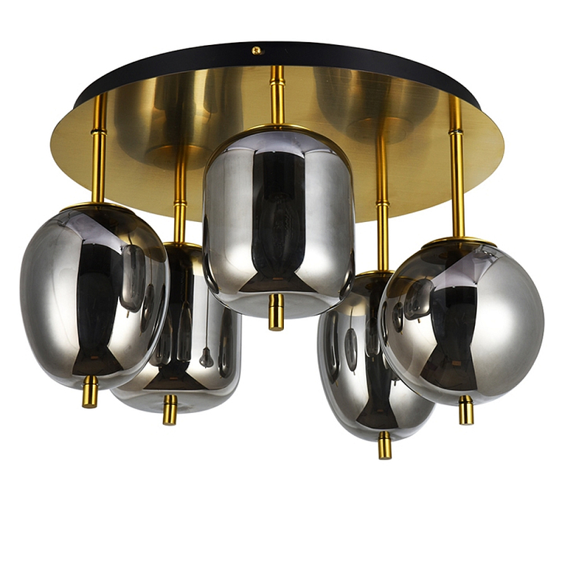 Потолочная люстра Lamp Phenix Серый Медь Потолочная люстра Lamp Phenix Серый Медь в Твери | Loft Concept