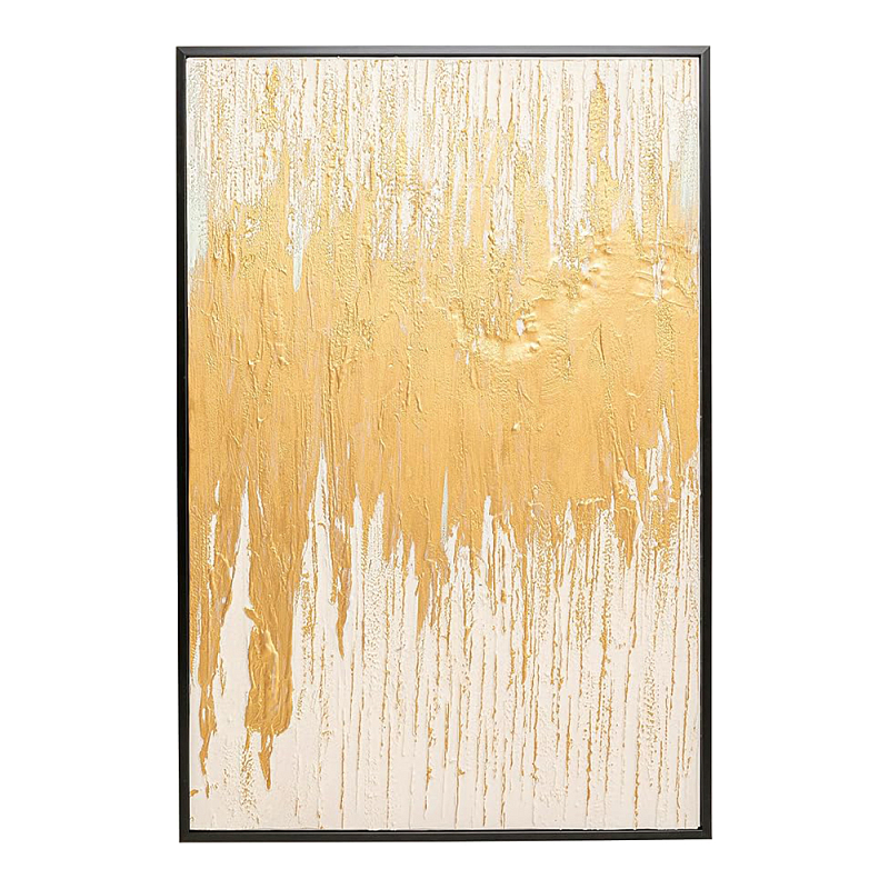 Картина Gold Abstract Глянцевое золото Бежевый в Твери | Loft Concept 