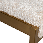 Стул барный букле бежевый с каркасом цвета матовое золото Tactility варинант исполнения - 3 | Loft Concept в Твери