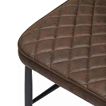 Стул с темно-коричневой обивкой из экокожи Benderson варинант исполнения - 6 | Loft Concept в Твери