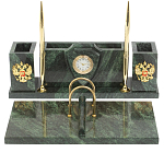 Настольный письменный набор из змеевика с подставкой под календарь Successful Leader варинант исполнения - 1 | Loft Concept в Твери