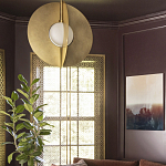 Подвесной светильник в форме золотых дисков Minimalist Lighting Fixture варинант исполнения - 3 | Loft Concept в Твери