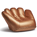 Дизайнерское кожаное кресло в форме руки Poltronova Joe Gold  Armchair варинант исполнения - 2 | Loft Concept в Твери