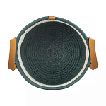 Корзина для хранения с ручками Interlacement Green  варинант исполнения - 1 | Loft Concept в Твери