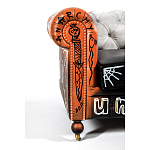 Диван Честерфильд граффити graffiti Orange Sofa натуральная кожа варинант исполнения - 6 | Loft Concept в Твери