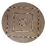 Столик журнальный круглый с полосатым узором Zebroids варинант исполнения - 7 | Loft Concept в Твери