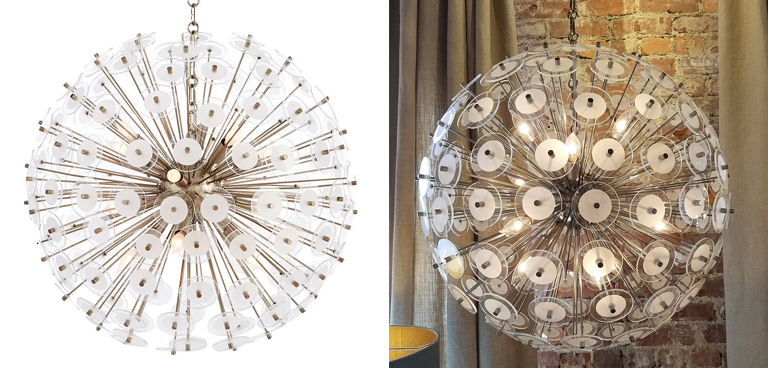 Люстра White Disco Glass Sputnik Chandelier 56 Люстра White Disco Glass Sputnik Chandelier 56 - Loft-Concept в Твери