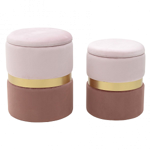 Комплект пуфов Golden Belt Soft Pink & Deep Pink