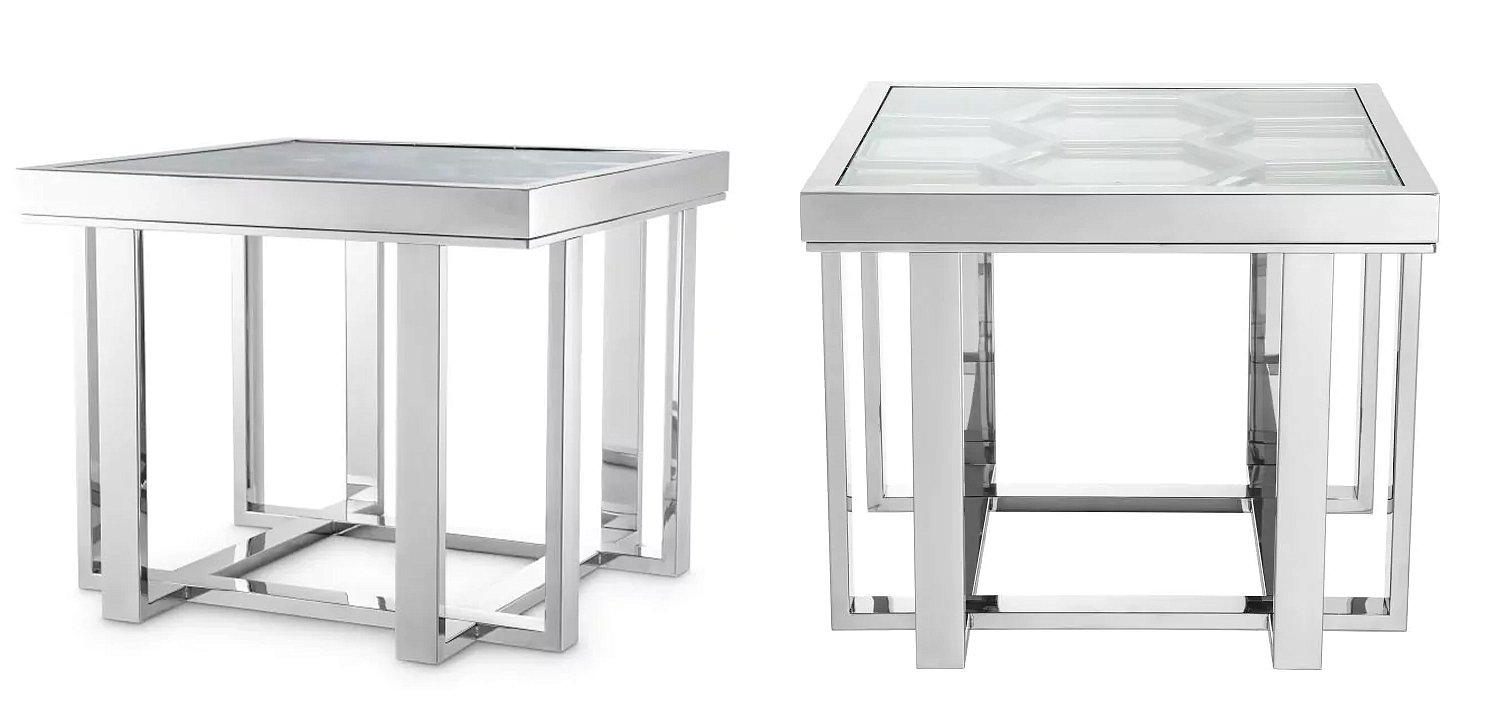 Приставной стол Philipp Plein Side Table Skeleton Chrome Приставной стол Philipp Plein Side Table Skeleton Chrome - Loft-Concept в Твери