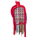 Настенный ковер разноцветный из одежды Heart варинант исполнения - 2 | Loft Concept в Твери