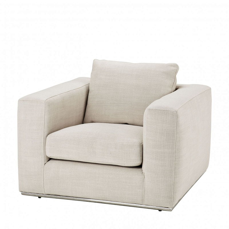 Кресло Eichholtz Chair Atlanta Молочный Нержавеющая сталь Кресло Eichholtz Chair Atlanta Молочный Нержавеющая сталь в Твери | Loft Concept