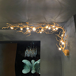 Потолочный светильник с настенным креплением в виде дерева Escape of Light варинант исполнения - 1 | Loft Concept в Твери