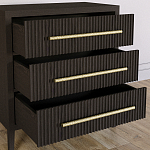 Комод Primo с 3 выдвижными ящиками Темный орех варинант исполнения - 6 | Loft Concept в Твери