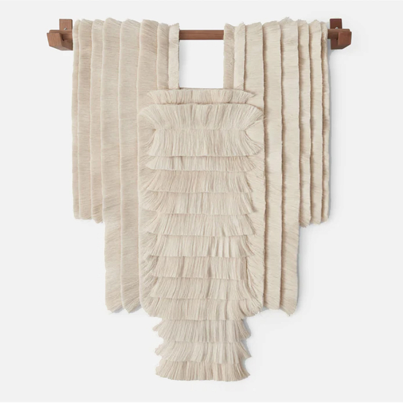 Светло-Бежевое Панно из нитей Palmas Wall Hanging Светло-бежевый в Твери | Loft Concept 