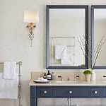 Бра с цветочным основанием и тканевым абажуром Tugella Flower Lamp варинант исполнения - 3 | Loft Concept в Твери