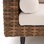 Трехместный садовый диван из плетеного пластика Matteo варинант исполнения - 4 | Loft Concept в Твери