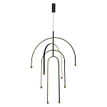 Люстра подвесная с дугообразными изогнутыми элементами Luke Lampco Tracer Lamp варинант исполнения - 5 | Loft Concept в Твери
