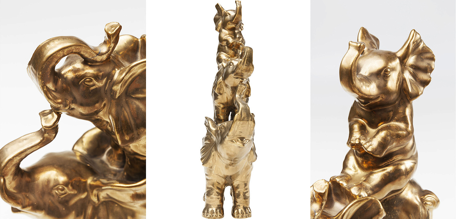 Статуэтка Family of Golden Elephants Статуэтка Family of Golden Elephants - Loft-Concept в Твери