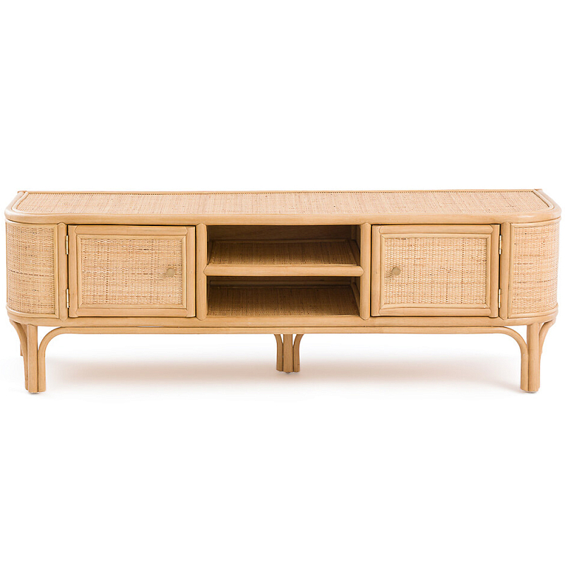ТВ-тумба из плетеного ротанга Simone Rattan TV Stand ТВ-тумба из плетеного ротанга Simone Rattan TV Stand в Твери | Loft Concept