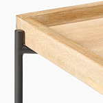 Журнальный стол с прямоугольной деревянной столешницей Urban Style Space варинант исполнения - 2 | Loft Concept в Твери