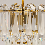 Люстра многоярусная с овальными прозрачными подвесками 28 см Harmonica варинант исполнения - 6 | Loft Concept в Твери