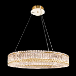 Люстра подвесная круглая из прозрачного хрусталя с золотым корпусом Selfsufficient варинант исполнения - 9 | Loft Concept в Твери