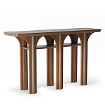 Консоль деревянная с арочным основанием Arch Passage варинант исполнения - 1 | Loft Concept в Твери