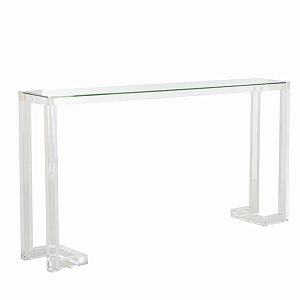 Консоль прямоугольная прозрачная Ava