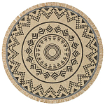 Ковер круглый из комбинированного состава Fantasy варинант исполнения - 1 | Loft Concept в Твери