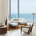 Кресло с обивкой из белого букле Armchair White Boucle варинант исполнения - 5 | Loft Concept в Твери