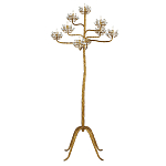 Торшер золотой в виде растения Golden Flower Glade варинант исполнения - 2 | Loft Concept в Твери