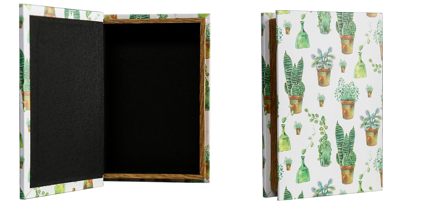 Шкатулка-книга Succulents Mirror Book Box Шкатулка-книга Succulents Mirror Book Box - Loft-Concept в Твери
