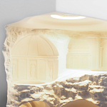 Встраиваемый в стену гипсовый светильник под покраску в античном стиле Antiquity Athena варинант исполнения - 11 | Loft Concept в Твери