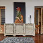 Комод в винтажном стиле с 3-мя дверцами Cardenas Chest of Drawers Vintage Beige варинант исполнения - 2 | Loft Concept в Твери